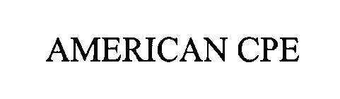 AMERICAN CPE