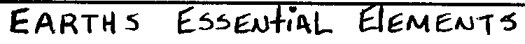 EARTHS ESSENTIAL ELEMENTS
