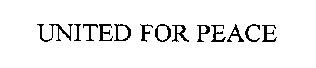 UNITED FOR PEACE