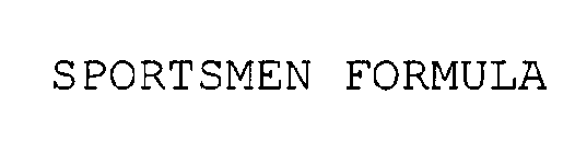 SPORTSMEN FORMULA