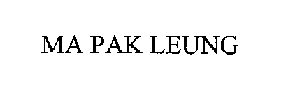 MA PAK LEUNG