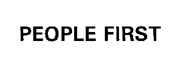 PEOPLE FIRST