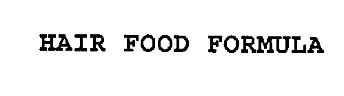 HAIR FOOD FORMULA