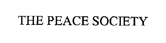 THE PEACE SOCIETY