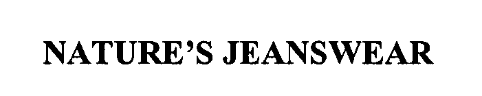 NATURE'S JEANSWEAR