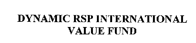 DYNAMIC RSP INTERNATIONAL VALUE FUND