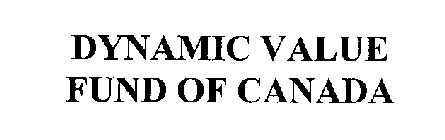 DYNAMIC VALUE FUND OF CANADA