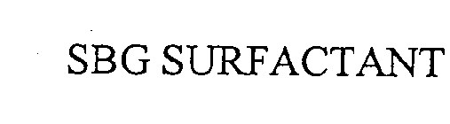 SBG SURFACTANT