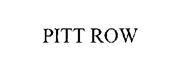 PITT ROW