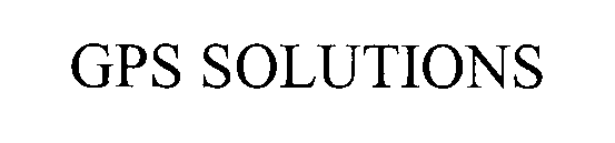 GPS SOLUTIONS