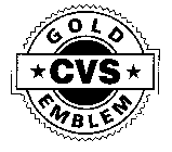 GOLD *CVS* EMBLEM