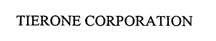 TIERONE CORPORATION