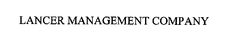 LANCER MANAGEMENT COMPANY