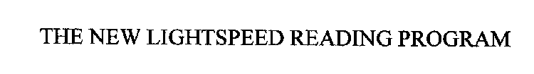 THE NEW LIGHTSPEED READING PROGRAM