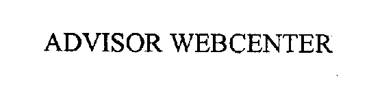 ADVISOR WEBCENTER