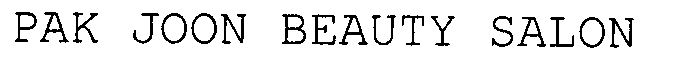 PAK JOON BEAUTY SALON
