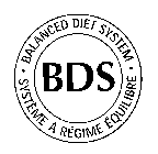 BDS BALANCED DIET SYSTEM SYSTÈME À RÉGIME ÉQUILIBRÉ