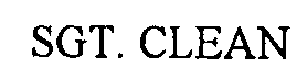 SGT. CLEAN