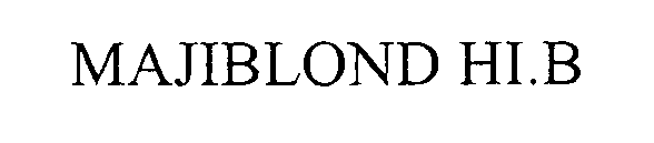 MAJIBLOND HI.B