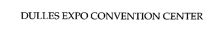 DULLES EXPO CONVENTION CENTER