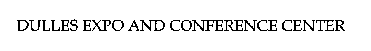 DULLES EXPO AND CONFERENCE CENTER