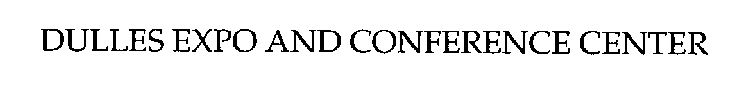 DULLES EXPO AND CONFERENCE CENTER