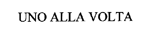 UNO ALLA VOLTA