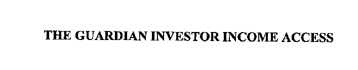 THE GUARDIAN INVESTOR INCOME ACCESS