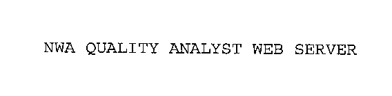 NWA QUALITY ANALYST WEB SERVER