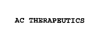 AC THERAPEUTICS
