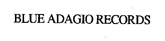 BLUE ADAGIO RECORDS