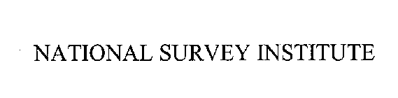 NATIONAL SURVEY INSTITUTE