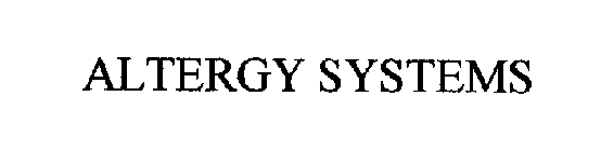 ALTERGY SYSTEMS