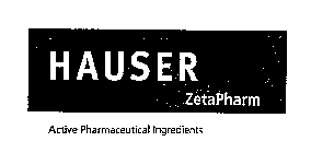 HAUSER ZETAPHARM ACTIVE PHARMACEUTICAL INGREDIENTS