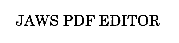 JAWS PDF EDITOR