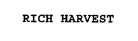 RICH HARVEST