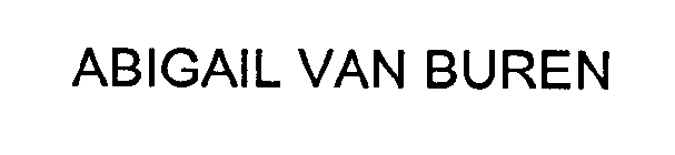 ABIGAIL VAN BUREN