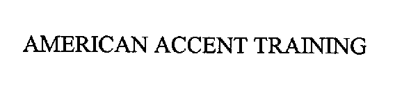 AMERICAN ACCENT TRAINING