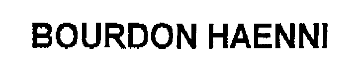 BOURDON HAENNI