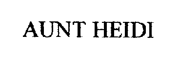 AUNT HEIDI