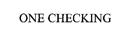 ONE CHECKING