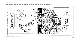CLUB CABARET DOUBLE WIDE S.D. MODIANO PATENT ECHU