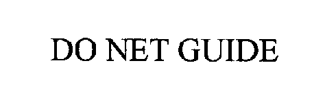 DO NET GUIDE