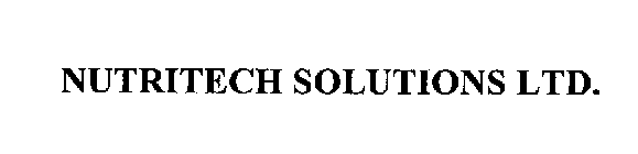 NUTRITECH SOLUTIONS LTD.