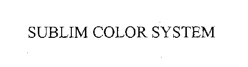 SUBLIM COLOR SYSTEM