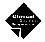 CLINICAL SUPPLIES MANAGEMENT INC