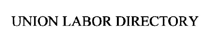 UNION LABOR DIRECTORY