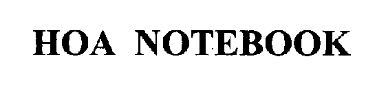 HOA NOTEBOOK