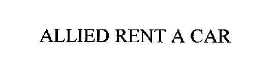 ALLIED RENT A CAR