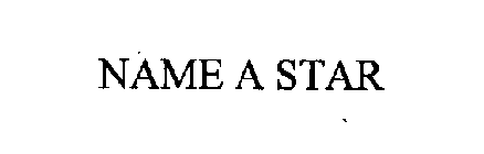 NAME A STAR